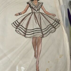 4/$100 Polka Dot Vintage-Inspired sew pattern Dress size 12-16